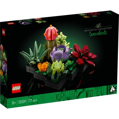 LEGO® Sukulentai 10309 Dekoratyvinio augalo konstravimo rinkinys (771 dalis)