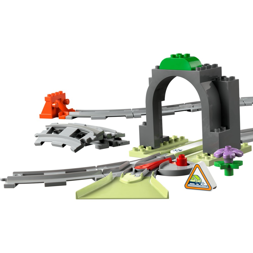 LEGO® DUPLO® Town Traukinuko tunelio ir bėgių papildomas rinkinys 10425