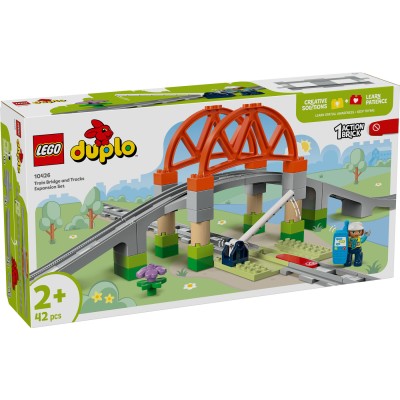 LEGO® DUPLO® Town Traukinuko tilto ir bėgių papildomas rinkinys 10426