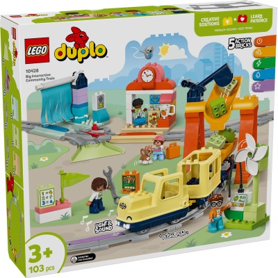 LEGO® DUPLO® Town Didelis interaktyvus bendruomeninis traukinys Rinkinys 10428