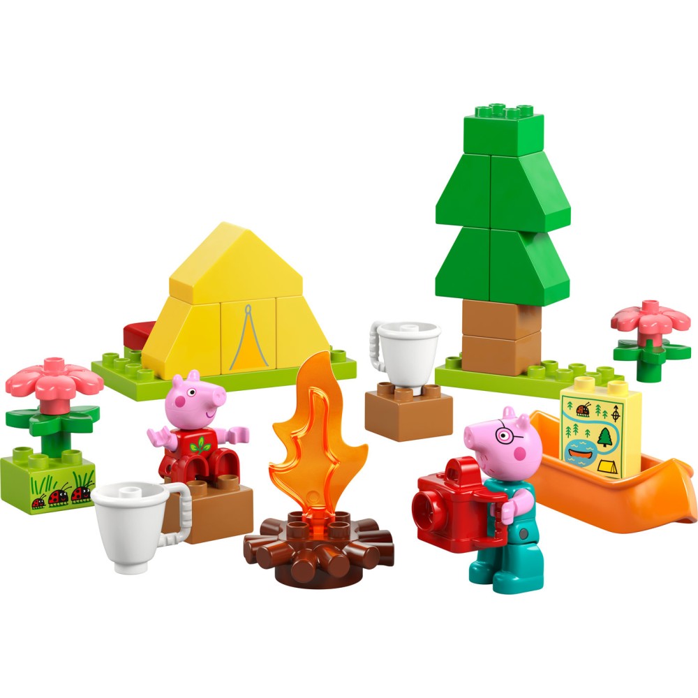 LEGO® DUPLO® kiaulytės Pepos stovyklavimas Rinkinys 10452