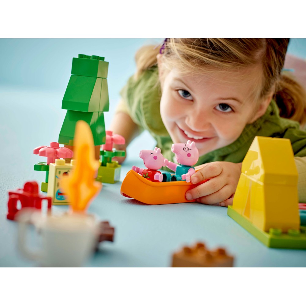 LEGO® DUPLO® kiaulytės Pepos stovyklavimas Rinkinys 10452