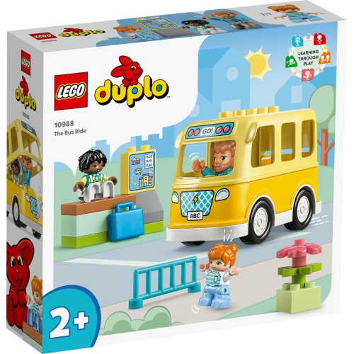 LEGO® DUPLO® Town Kelionė autobusu 10988 Konstravimo rinkinys (16 dalių)