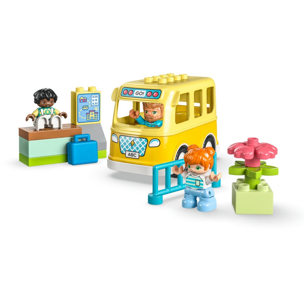 LEGO® DUPLO® Town Kelionė autobusu 10988 Konstravimo rinkinys (16 dalių)