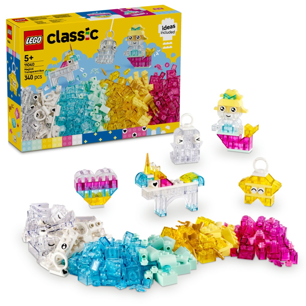 LEGO® Classic Magiška permatoma dėžutė, kaladėlės 11040