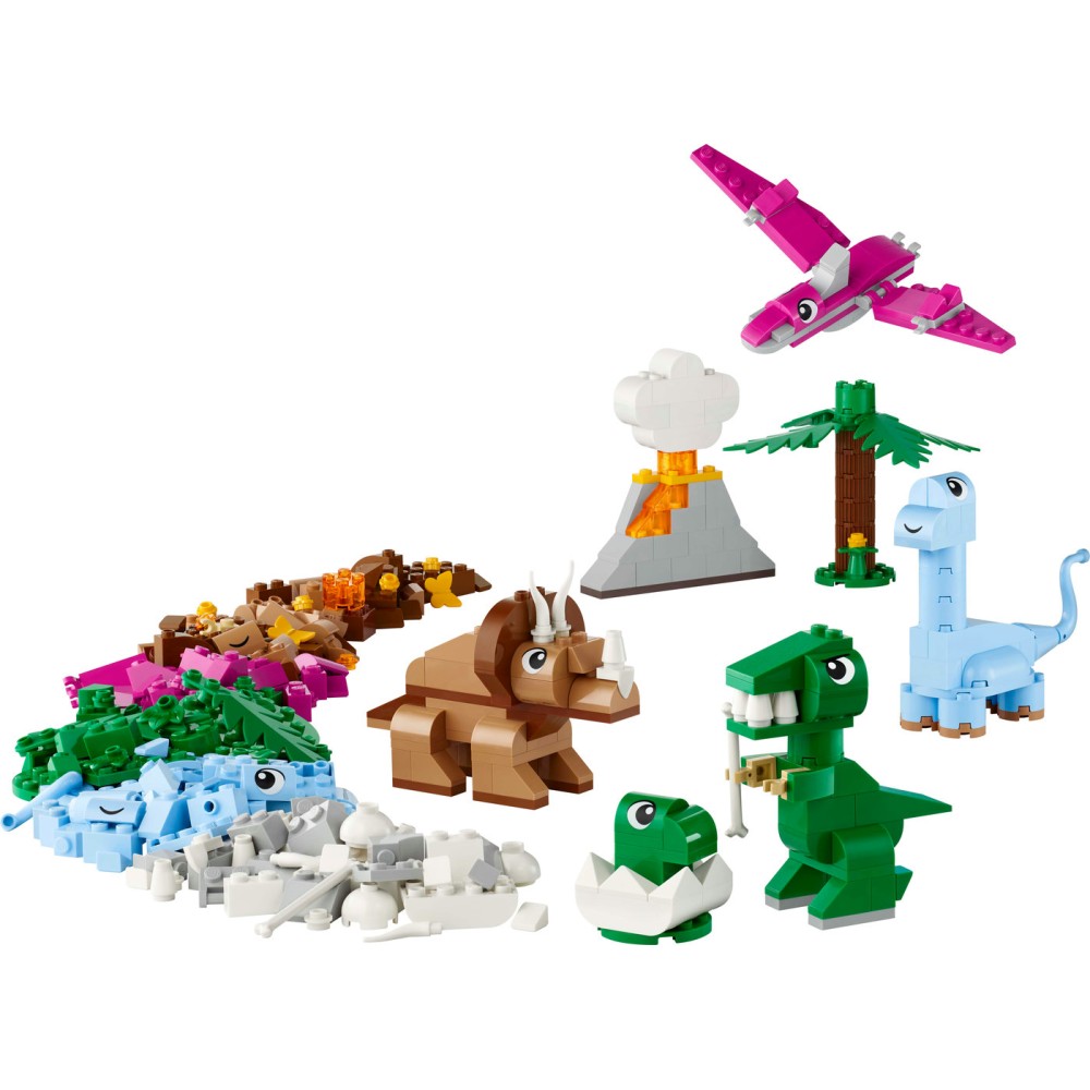 LEGO® Classic Kūrybiški dinozaurai, kūrybiški modeliai 11041