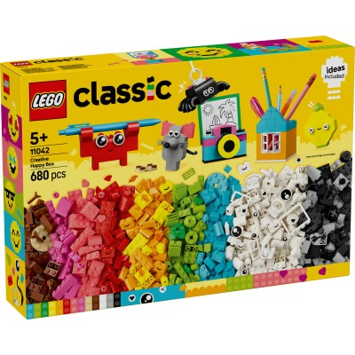 LEGO® Classic Linksma kūrybiška dėžė Spalvingos konstravimo kaladėlės 11042