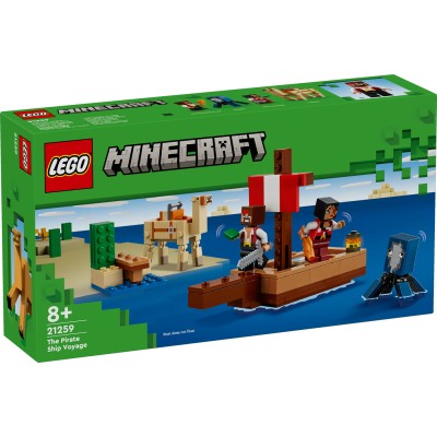 LEGO® Minecraft® Kelionė piratų laivu Žaidimo rinkinys 21259