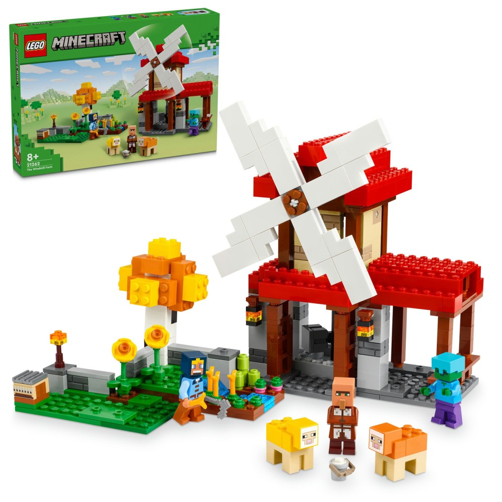 LEGO® Minecraft® Vėjo malūno ūkis Rinkinys Dovana 21262