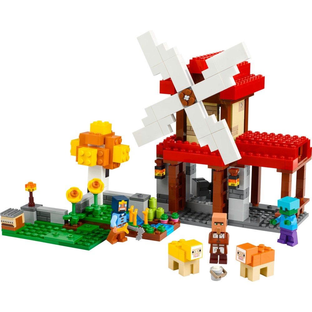 LEGO® Minecraft® Vėjo malūno ūkis Rinkinys Dovana 21262