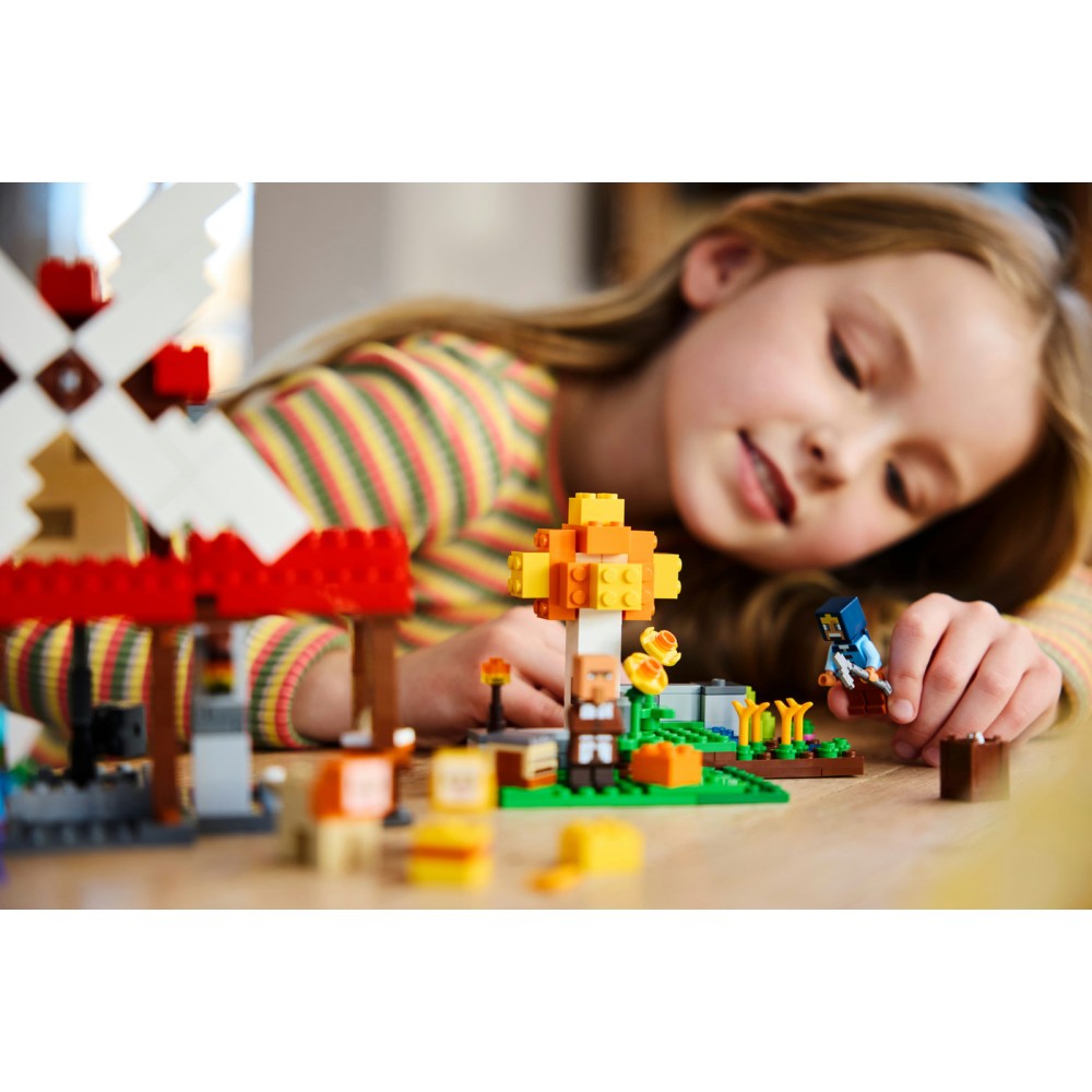 LEGO® Minecraft® Vėjo malūno ūkis Rinkinys Dovana 21262