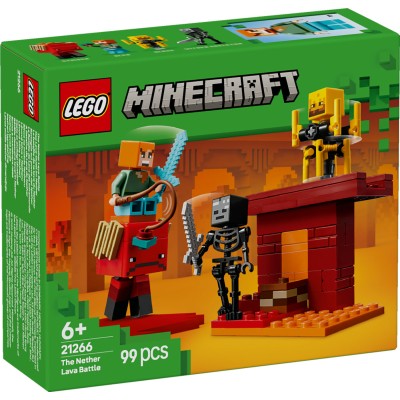 LEGO® Minecraft® Lavos mūšis Nether dimensijoje Žaislas 21266