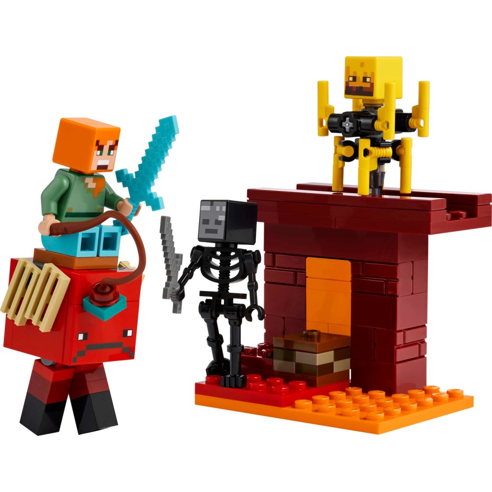 LEGO® Minecraft® Lavos mūšis Nether dimensijoje Žaislas 21266