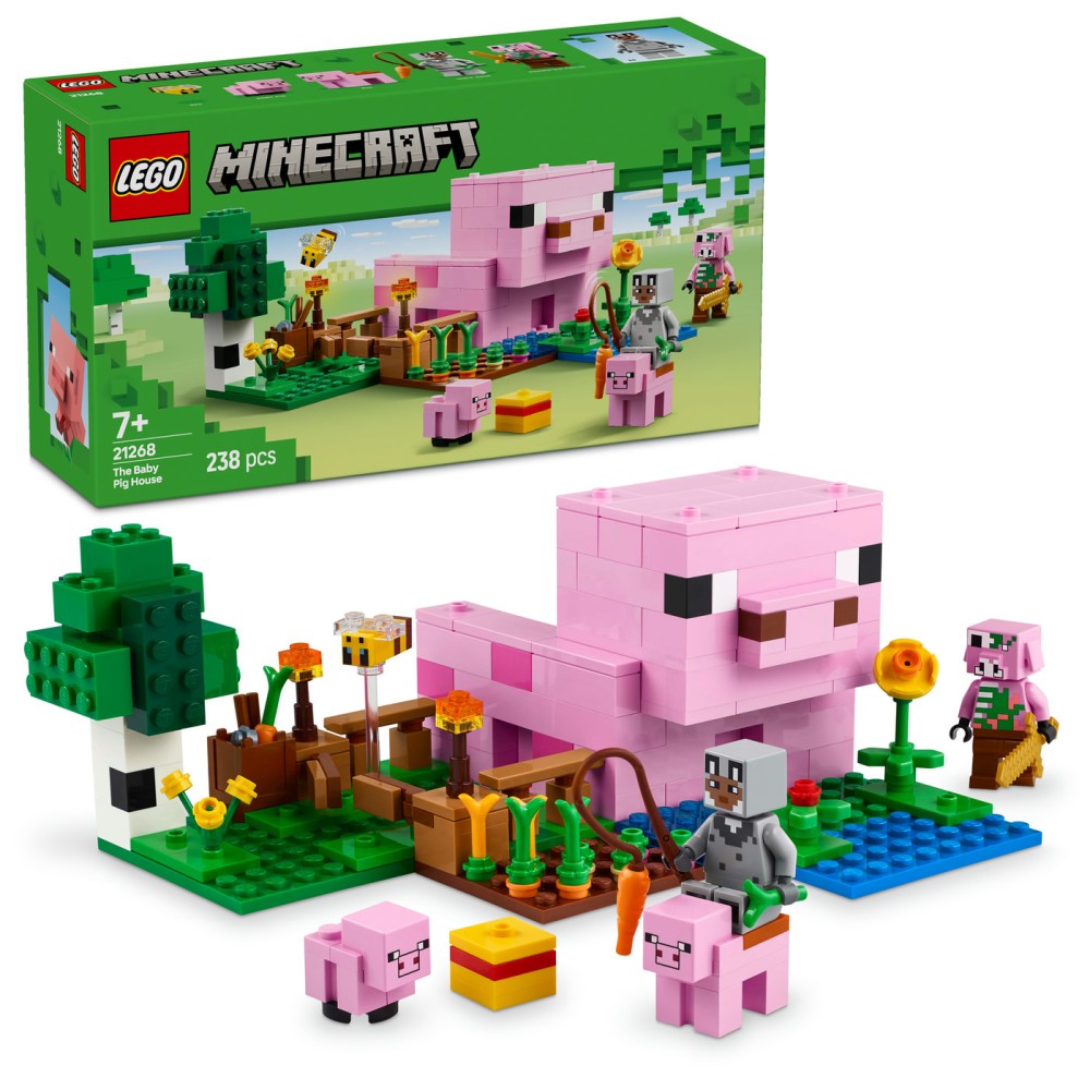 LEGO® Minecraft® Paršelių namas Rinkinys vaikams 21268