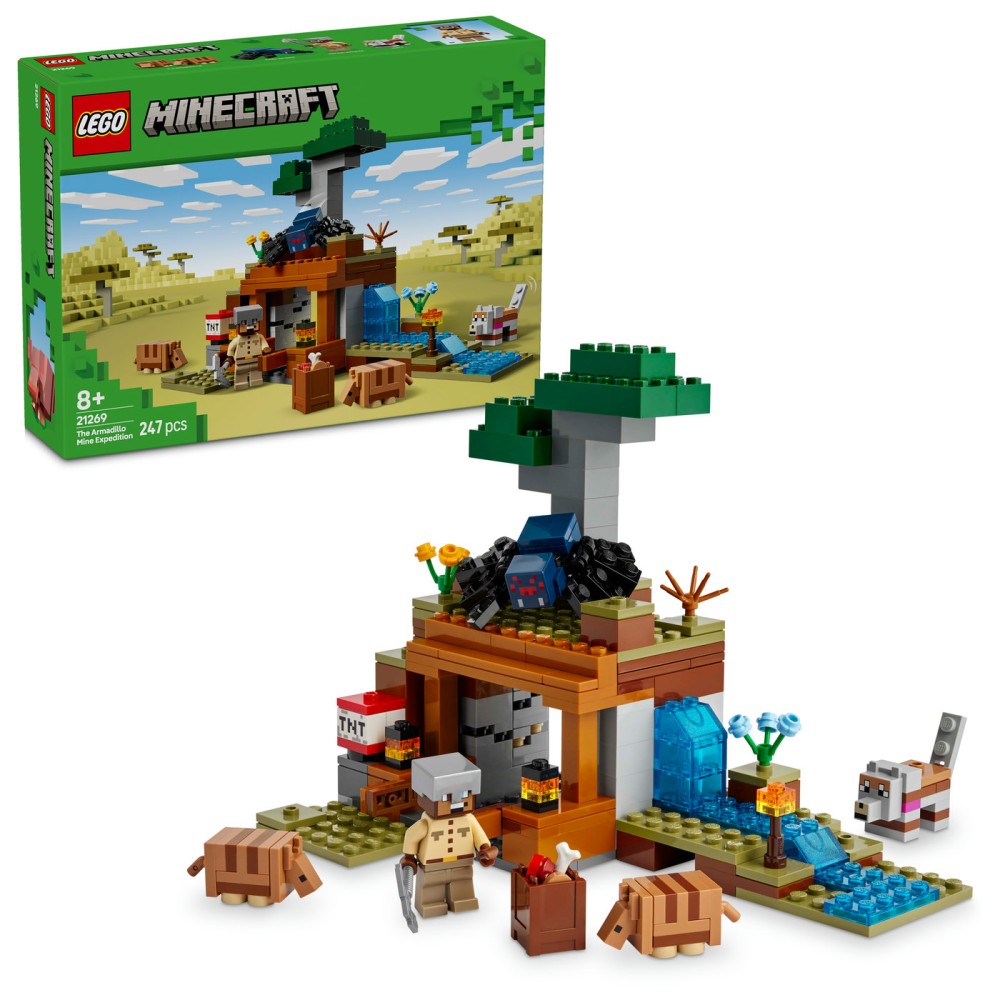 LEGO® Minecraft® Kasyklos tyrinėjimas su šarvuočiu 21269