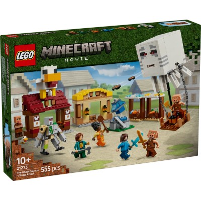 LEGO® Minecraft® Gastas balionas ir kaimo užpuolimas 21273