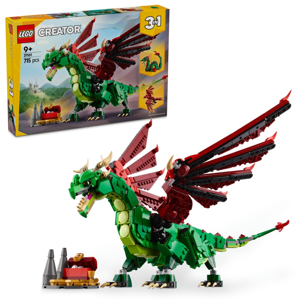 LEGO® Creator Viduramžių drakonas Žaidimo rinkinys 31161