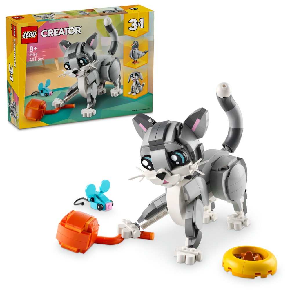 LEGO® Creator Žaisminga katė Gyvūno žaidimo rinkinys 31163