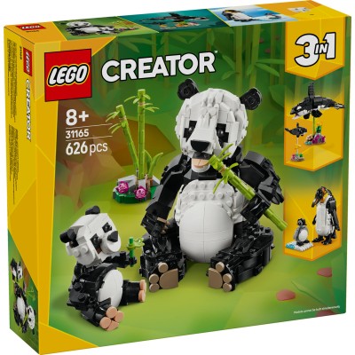 LEGO® Creator „trys viename“ laukiniai gyvūnai: pandų šeima 31165