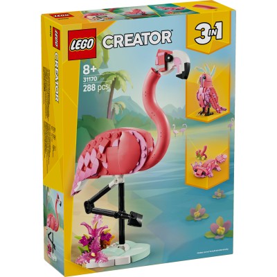 LEGO® Creator Laukiniai gyvūnai: rožinis flamingas 31170