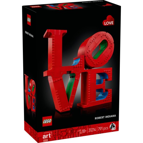 LEGO® Art LOVE, dovana poroms ir namų dekoro idėja 31214