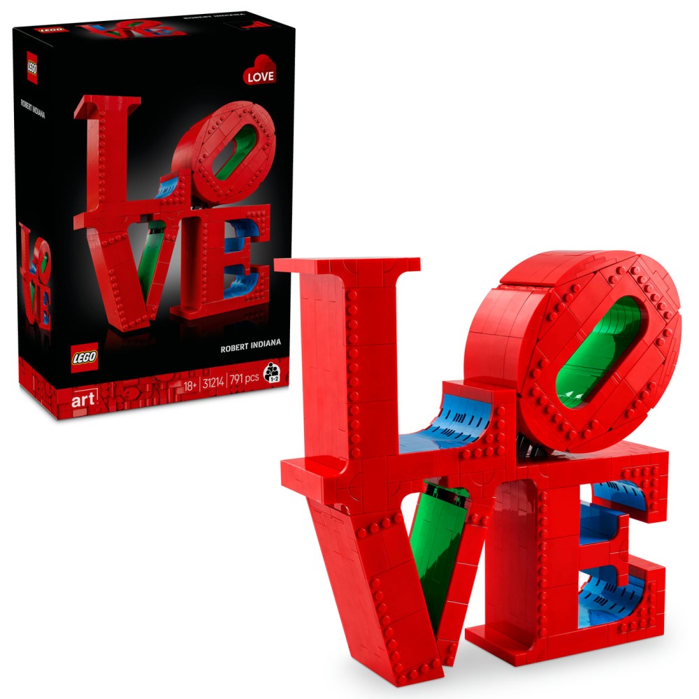 LEGO® Art LOVE, dovana poroms ir namų dekoro idėja 31214