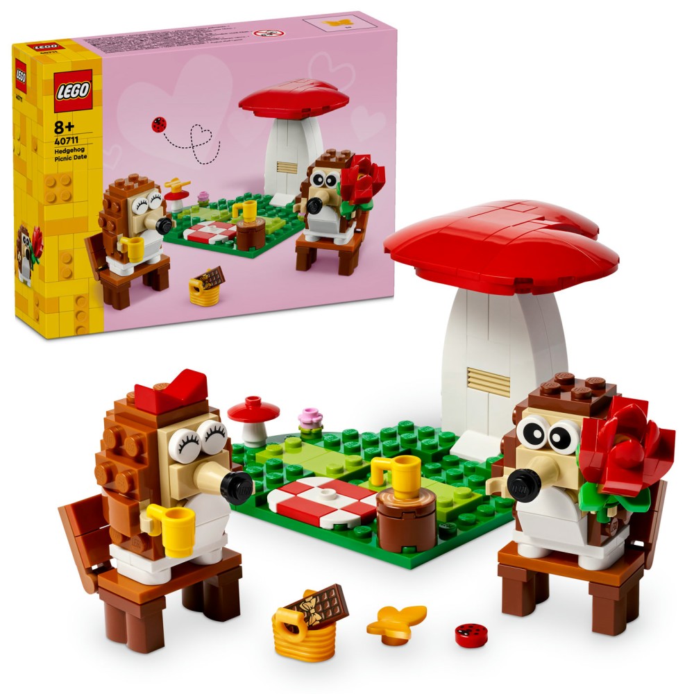 LEGO® ežiukų pasimatymo iškyla Žaislinių gyvūnų rinkinys 40711