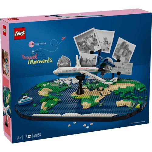 LEGO® Kelionių akimirkos Pasaulio žemėlapio rinkinys 41838