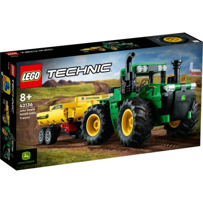 LEGO® Technic John Deere 9620R 4WD traktorius 42136 Modelio konstravimo rinkinys (390 dalių)