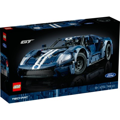 LEGO® Technic 2022 Ford GT 42154 Konstravimo rinkinys suaugusiesiems (1 466 dalys)