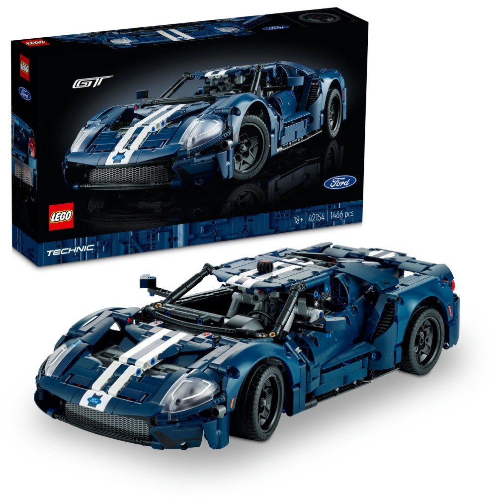 LEGO® Technic 2022 Ford GT 42154 Konstravimo rinkinys suaugusiesiems (1 466 dalys)