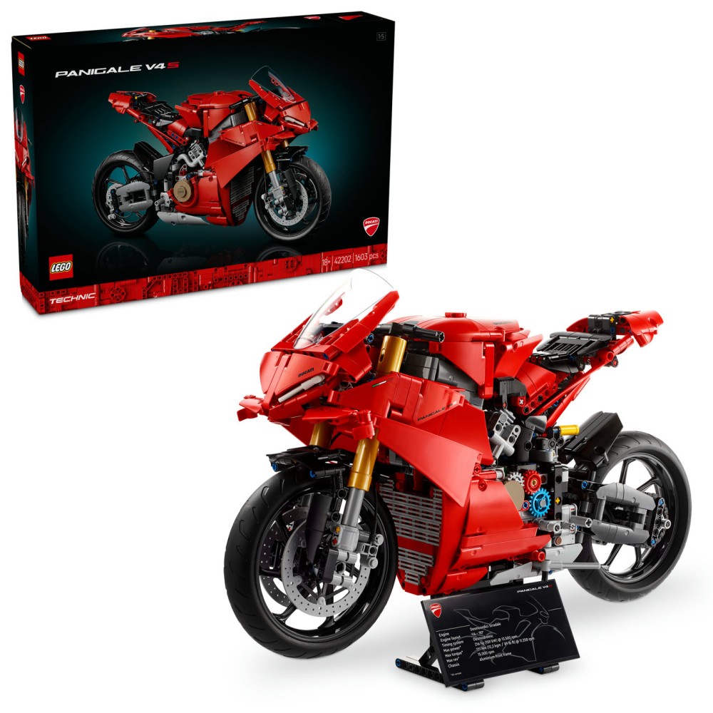 LEGO® Technic™ Motociklas Ducati Panigale V4 S Rinkinys 42202