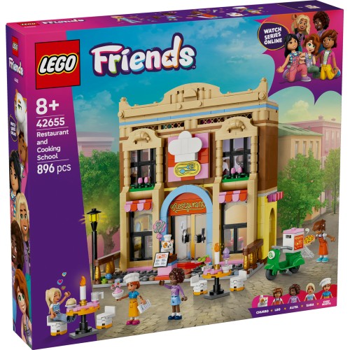 LEGO® Friends Restoranas ir valgio gaminimo mokykla 42655