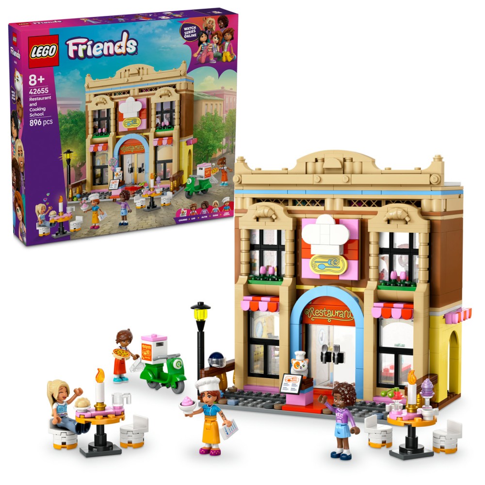 LEGO® Friends Restoranas ir valgio gaminimo mokykla 42655