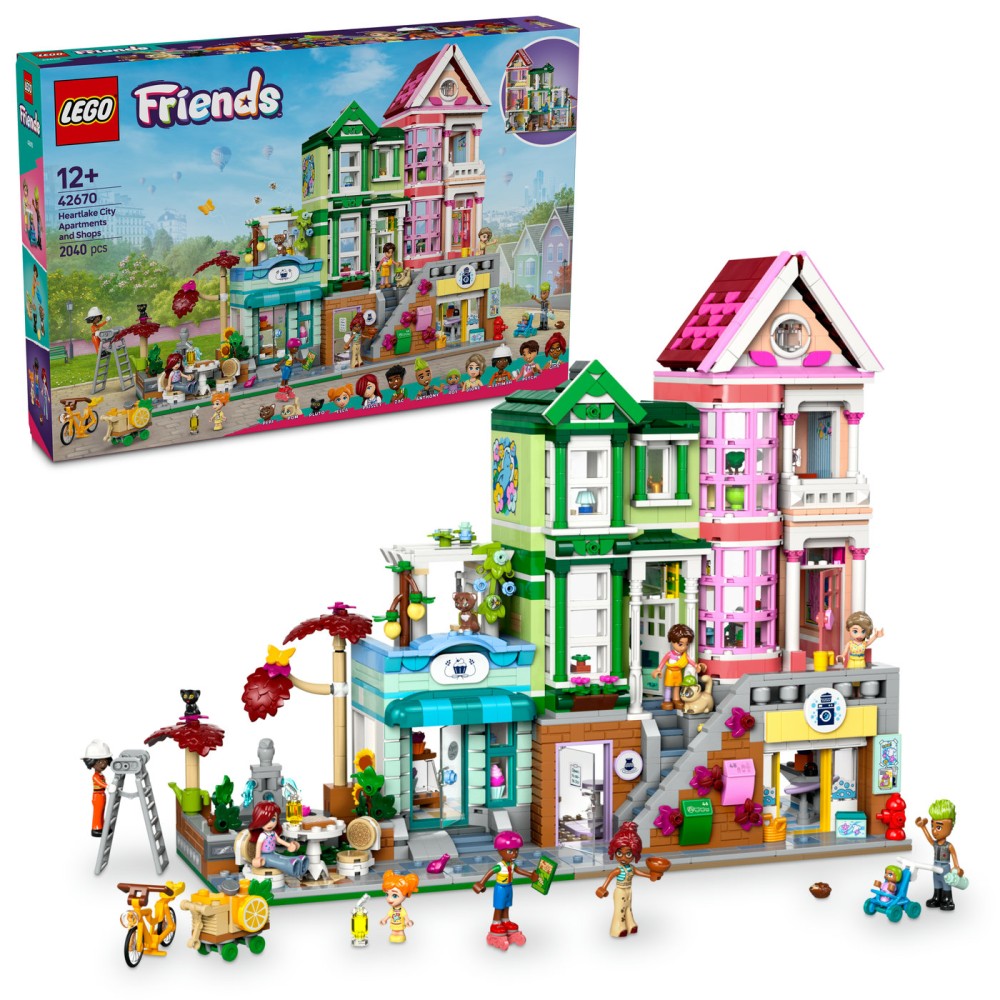 LEGO® Friends Hartleiko butai ir parduotuvės Modelis 42670