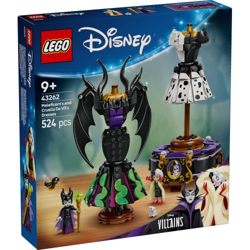 LEGO® ǀ Disney blogiukių Piktadarės ir Kruelos de Vil suknelės 43262