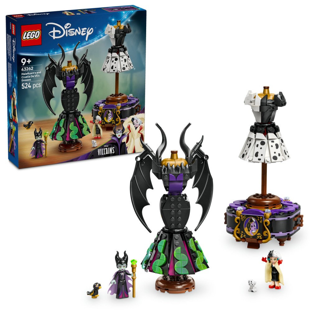 LEGO® ǀ Disney blogiukių Piktadarės ir Kruelos de Vil suknelės 43262