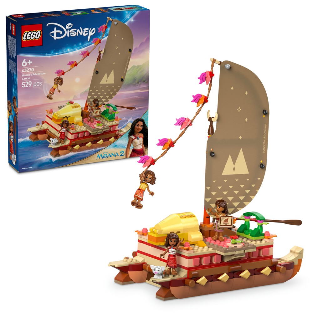 LEGO® ǀ „Disney“ Moanos nuotykių kanoja Fantastinis modelio rinkinys žaisti 43270