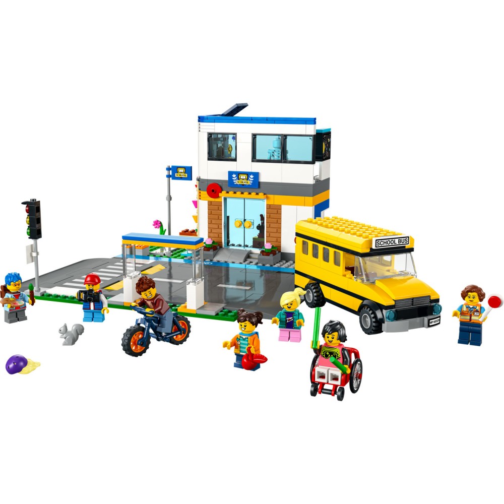 LEGO® City Diena mokykloje 60329 Konstravimo rinkinys (433 dalys)