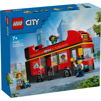 LEGO® City Raudonas dviaukštis apžvalgos autobusas 60407