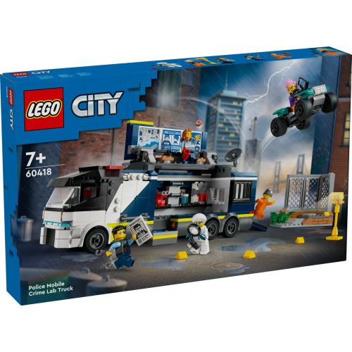 LEGO® City Policijos mobiliosios nusikaltimų tyrimo laboratorijos sunkvežimis 60418