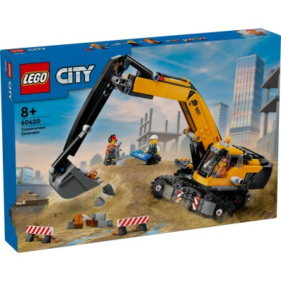 LEGO® City Geltonas statybų ekskavatorius Žaislas 60420