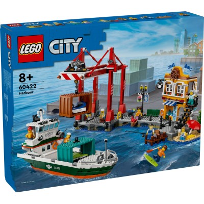 LEGO® City Pajūrio uostas su krovininiu laivu Žaislas 60422