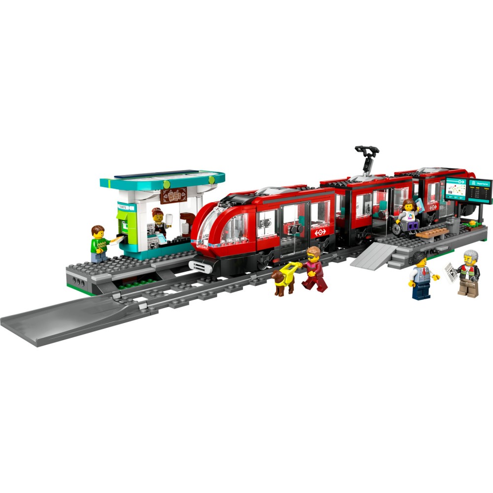 LEGO® City Miesto centro tramvajus ir stotelė Žaislas 60423