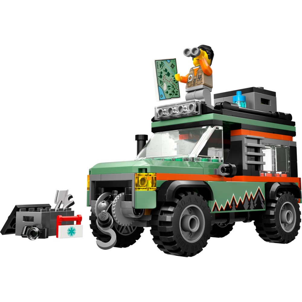 LEGO® City 4x4 kalnų visureigis Nuotykių žaislas 60447