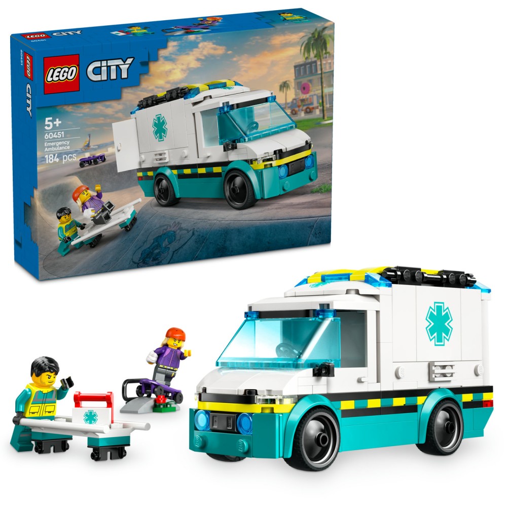 LEGO® City Greitosios pagalbos automobilis Rinkinys 60451