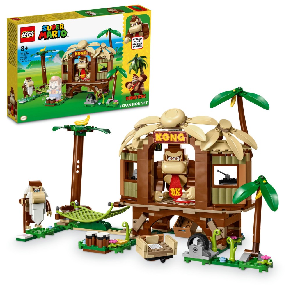 LEGO® Super Mario™ Kongo Donkio namelio medyje papildomas rinkinys 71424 (555 dalys)