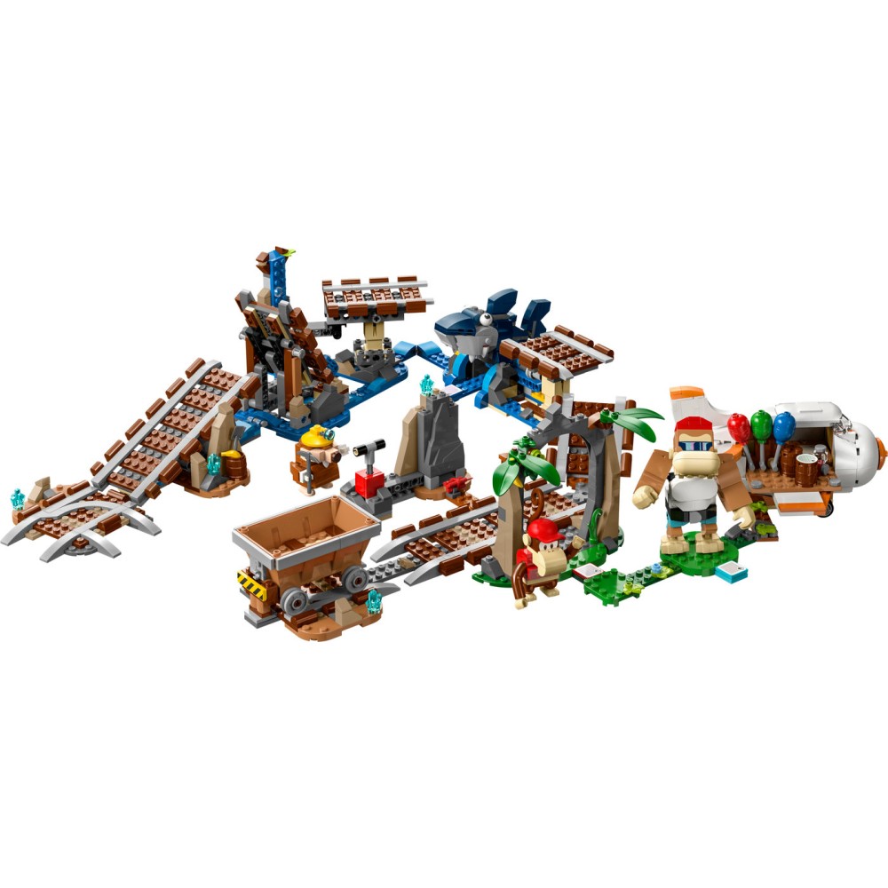 LEGO® Super Mario™ Kongo Didžio važinėjimo kasyklos vežimėliu papildomas rinkinys 71425 (1 157 dalys)