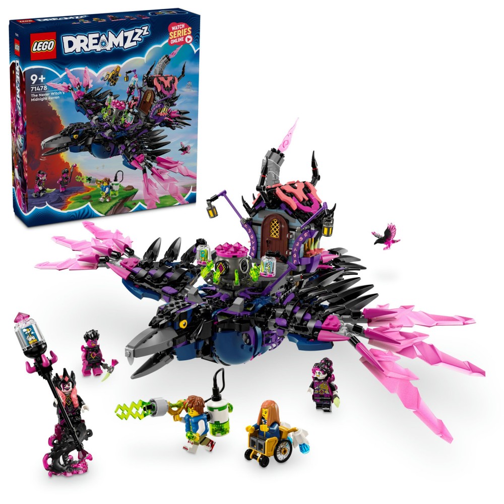 LEGO® DREAMZzz™ Niekados raganos vidurnakčio juodvarnis 71478