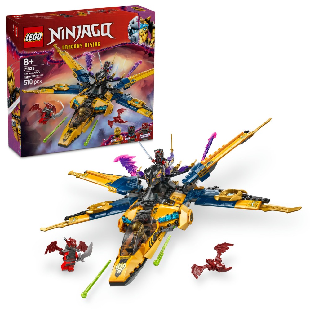 LEGO® NINJAGO® Raso ir Arino audros superlėktuvas 71833